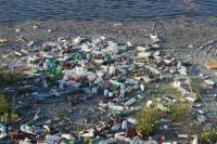 Plastic garbage in polluted water. Photo credit: Robert Vicol/Flickr