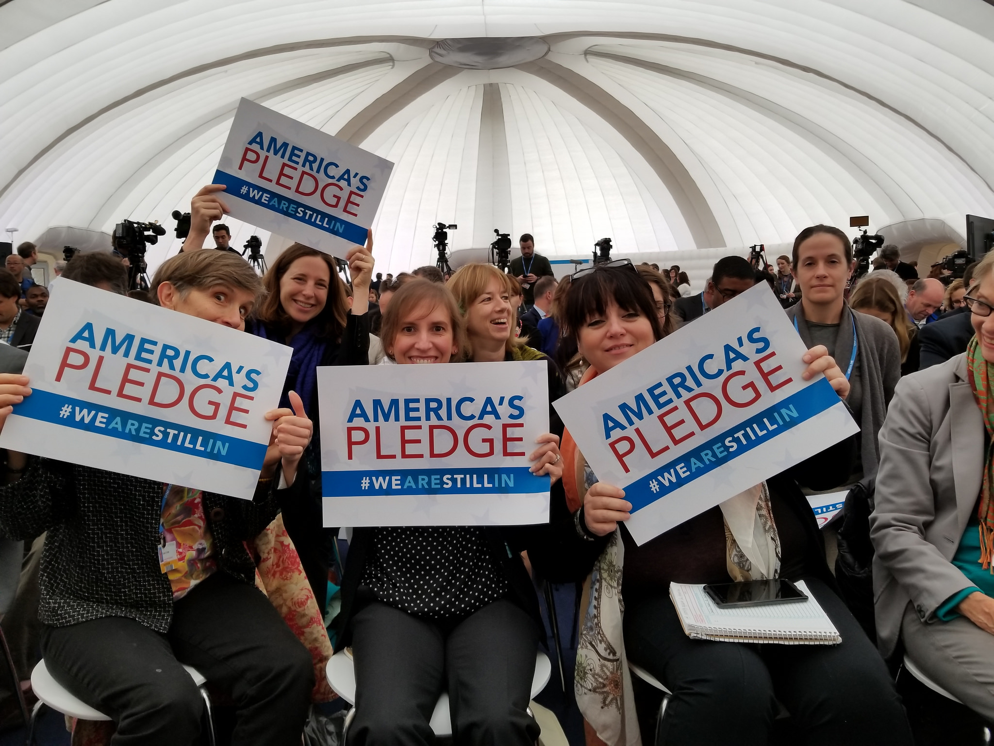 <p>At an event where America\'s Pledge was announced. Flickr/WRI</p>
