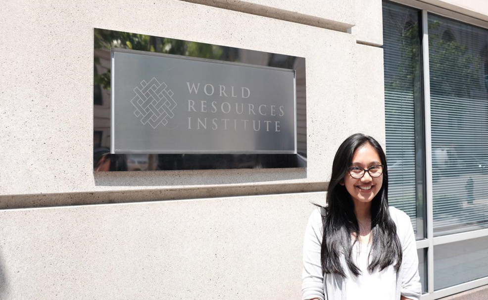 <p>Posing in front of the WRI office.</p>