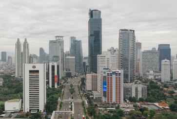 Smoky sky in Jakarta