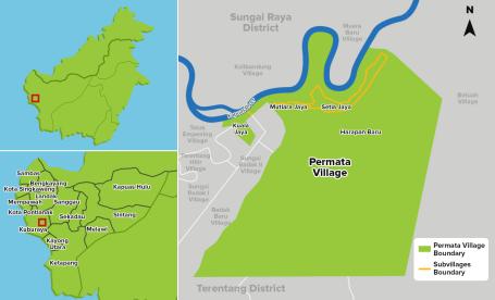 Permata Village Location, Terentang District, Kubu Raya Regency