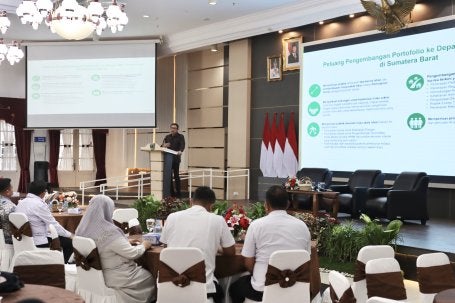 Sesi keynote speech Direktur WRI Indonesia