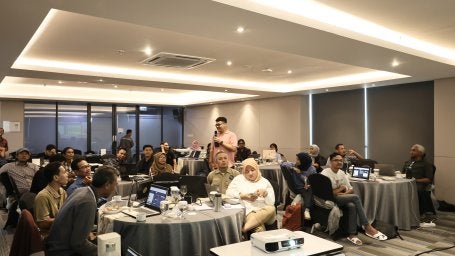 Kegiatan interaktif setelah sesi pelatihan.