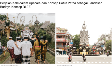 Berjalan Kaki dalam Upacara dan Konsep Catus Patha sebagai Landasan Budaya Konsep BLEZI