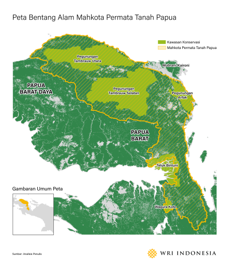 Peta Bentang Alam Mahkota Permata Tanah Papua