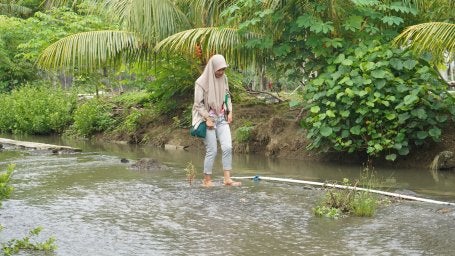 Banjir rob di Desa Wringinputih