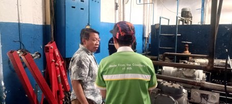 Gambar 3. Proses Audit Energi Level 2 di PT SKP KPBS. Foto diambil oleh Ahmad Syafii/WRI Indonesia (2024) 