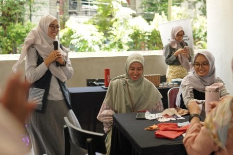 Lokakarya upcycling oleh Jahitku