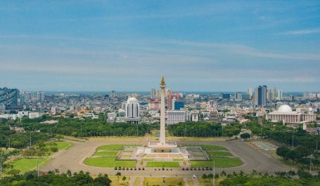 Langit biru Jakarta