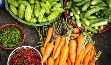 Kelaparan tersembunyi adalah kondisi yang disebabkan kekurangan gizi karena kurangnya asupan vitamin dan mineral, yang bersumber dari sayur dan buah. Kredit foto: Megan Thomas/Unsplash