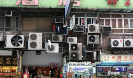 Air conditioning units in Hong Kong. Flickr/Niall Kennedy