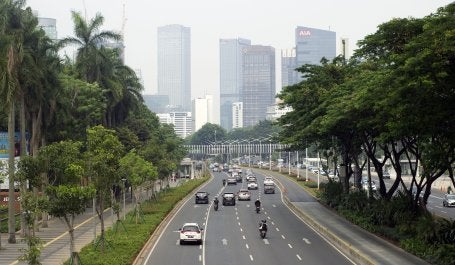 Pepohonan di tengah kota Jakarta. Kredit foto: ssopian88/pixabay