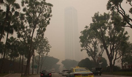 Singapore experienced record-breaking levels of air pollution in recent days. Photo credit: davidwjford/Flickr